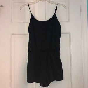 Black Lace Romper